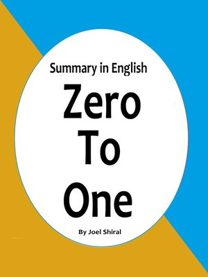 cover image of Zero to One